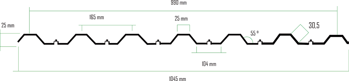 telhas trapezio 25