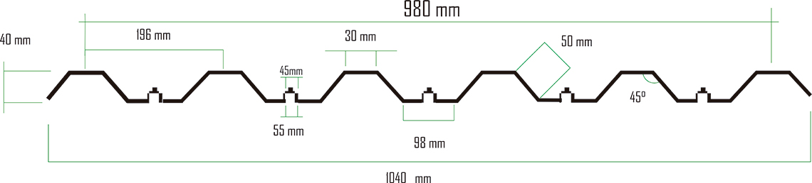 telhas trapezio 40